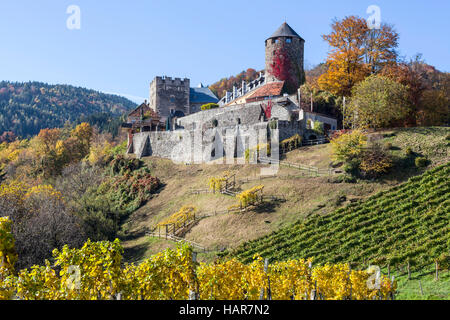 Burg Deutschlandsberg auf westlichen Steiermark Wein Route in Österreich Stockfoto