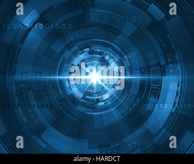 futuristische blau-tunnel Stockfoto