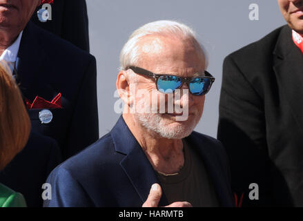 11. November 2016 - beteiligt Titusville, Florida, Vereinigte Staaten - ehemaliger Astronaut Buzz Aldrin, die zweite Person, Spaziergang auf dem Mond 1969 Stockfoto