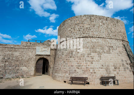 Othello Castle, auch bekannt als Othello Turm in Famagusta, Nordzypern. Stockfoto