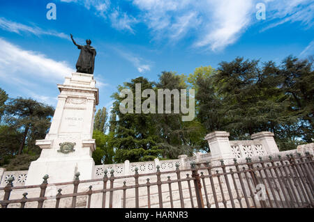 Italien, Lombardei, Mantua, die Piazza Virgiliana, Denkmal, Virgilio Stockfoto