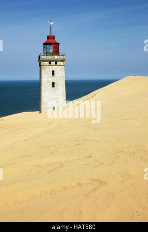 Leuchtturm in der Nähe von Rubjerg Knude an der West Küste von Dänemark, Skandinavien, Europa Stockfoto