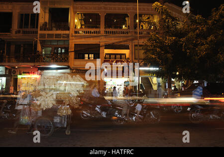 Straßenszene in Phnom Penh Stockfoto