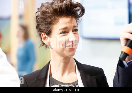 Isabell Hertel auf der Green Week Stockfoto