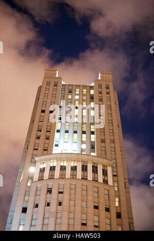 Oben in der Daniel Patrick Moynihan United States Courthouse in Lower Manhattan, New York, NY, USA. Stockfoto