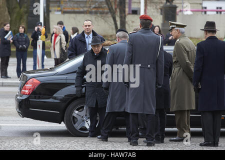 Präsident Napolitano Speechs in Berlin Stockfoto