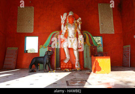 Herrn Bhairav; eine Inkarnation des Lords Shiva Stockfoto