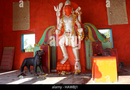 Herrn Bhairav; eine Inkarnation des Lords Shiva Stockfoto