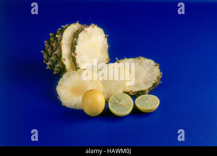 Ananas und Limette Schichten Stockfoto