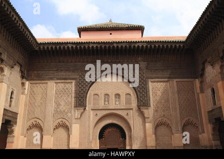 Madrasa Ben Youssef Stockfoto