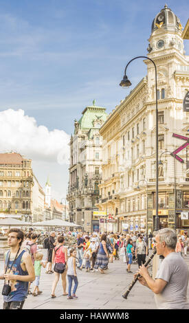 Straßenmusiker, Wien Stockfoto