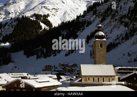 Lech am Arlberg Stockfoto