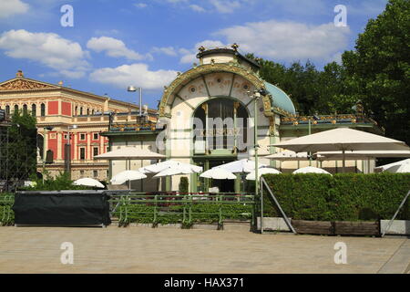 Karlsplatz Stadtbahn-Station Stockfoto