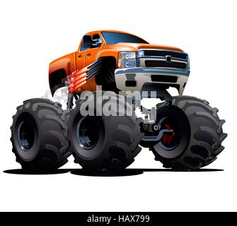 Cartoon-Monster-Truck Stockfoto