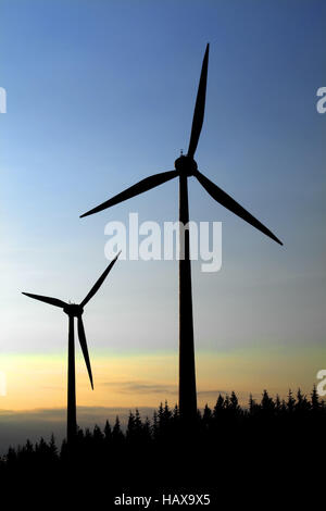Windkraftanlagen Stockfoto