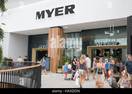 Neu renovierte Myer Kaufhaus in Westfield Warringah Mall, Bestandteil der Myer-Strategie zu investieren, $600 m, Sydney, Australien Stockfoto