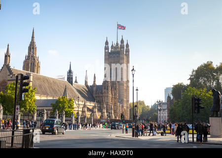 London-Westminster Palast Ansicht von der Straße Stockfoto
