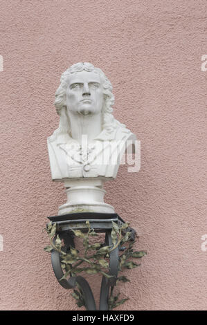 Büste, Friedrich Schiller, marbach Stockfoto