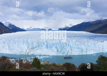 Patagonien, Gletscher Perito Moreno blau Stockfoto