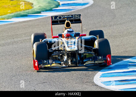 Team Lotus Renault F1, Kimi Räikkönen, 2012 Stockfoto