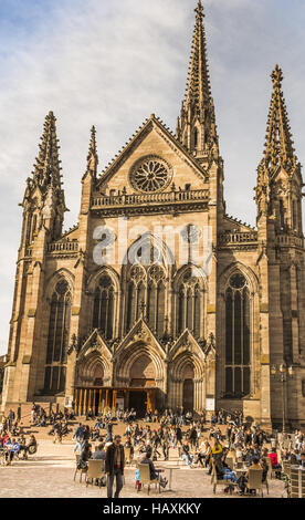 St. Stephen´s Kirche am Place De La Réunion Stockfoto