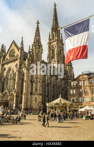 St. Stephen´s Kirche am Place De La Réunion Stockfoto