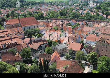 Die Stadt Nördlingen Stockfoto