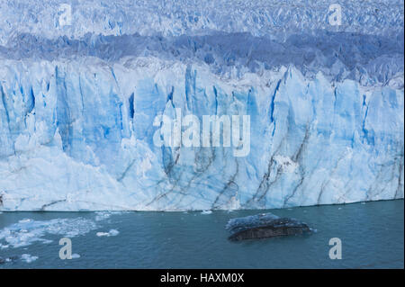 Patagonien, Gletscher Perito Moreno blau Stockfoto