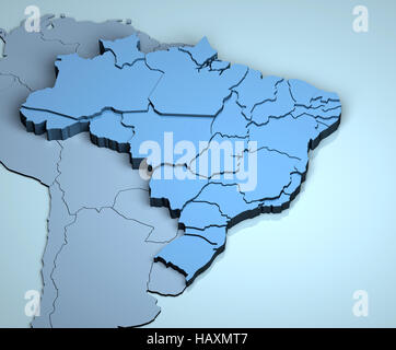 Brasilien-3D Stockfoto