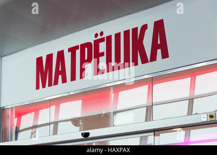 Moskau, Russland - Oktober 31.2016. Matroschka - Businesslounge am Flughafen "Scheremetjewo" Stockfoto