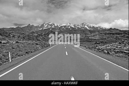 Alpinen Gelände um Tongariro National Park, Nordinsel Neuseeland Stockfoto