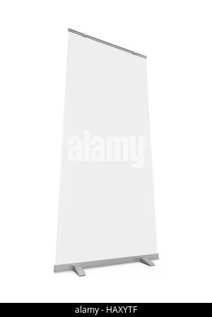 Leere Roll-Up Display Banner Stockfoto