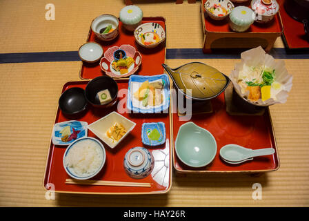 Japanische Shojin Ryori Essen Koyasan Japan Stockfoto