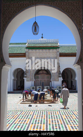 Die Universität Al-Qarawiyyin. Fez, Marokko. Stockfoto