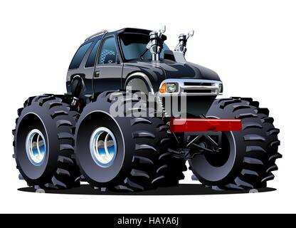 Cartoon-Monster-Truck Stockfoto