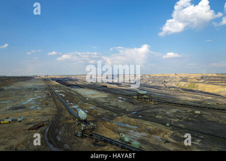 Die Mine Garzweiler II in der Sonne Stockfoto