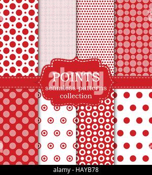 Vektor-Illustration-Set von seamless pattern Stock Vektor