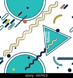 Geometrische nahtlose Muster aus farbigen Formen Stock Vektor