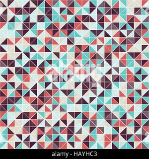 Geometrische nahtlose Muster aus Dreiecken Stock Vektor