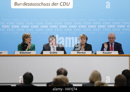 CDU sagen ja zu der Koalition Vertrag. Stockfoto