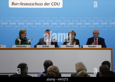 CDU sagen ja zu der Koalition Vertrag. Stockfoto