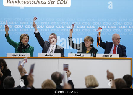 CDU sagen ja zu der Koalition Vertrag. Stockfoto