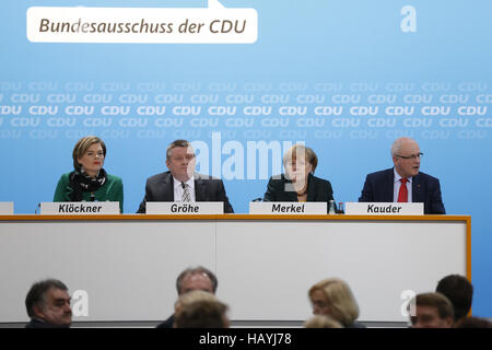 CDU sagen ja zu der Koalition Vertrag. Stockfoto