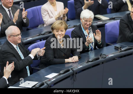 4 Jahre mehr Merkel Stockfoto