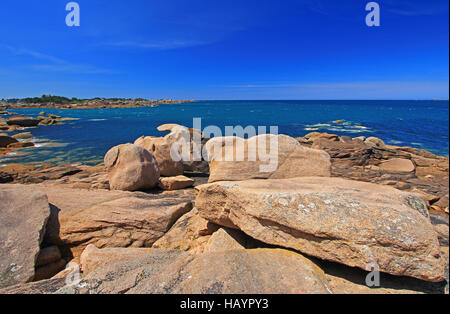 Côte de Granit Rose, Bretagne, Frankreich Stockfoto