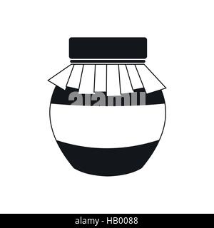 Honig-Glas mit Deckel-Symbol Stock Vektor