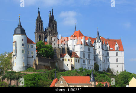 Schloss Albrechtsburg, Meissen, Sachsen, Deutschland Stockfoto