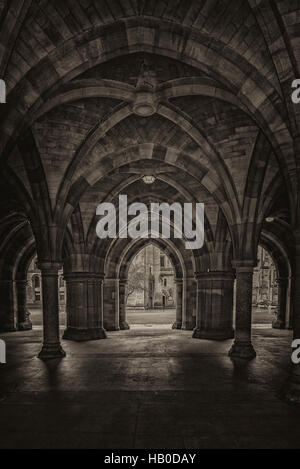 Die majestätischen Klöster an der Universität von Glasgow in Schottland. Stockfoto