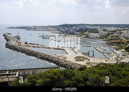 Hafen von Santa Maria di Leuca, Apulien, Italien Stockfoto