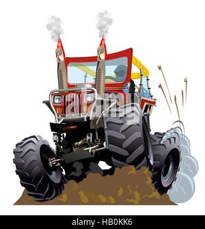 Cartoon-Monster-Truck Stockfoto